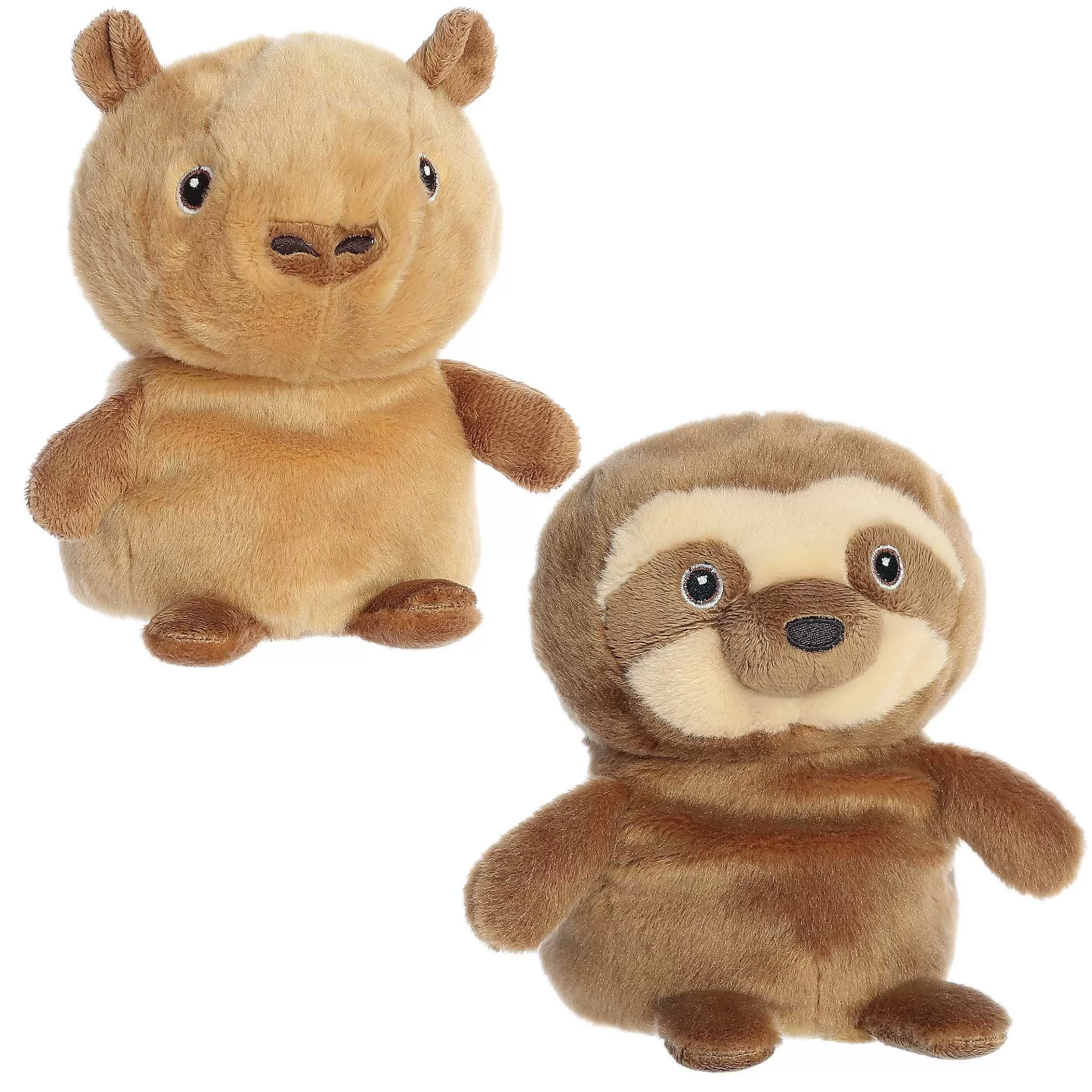 Aurora® - Eco Nation - Reversible Eco Pairs - 6.6" Capybara And Sloth