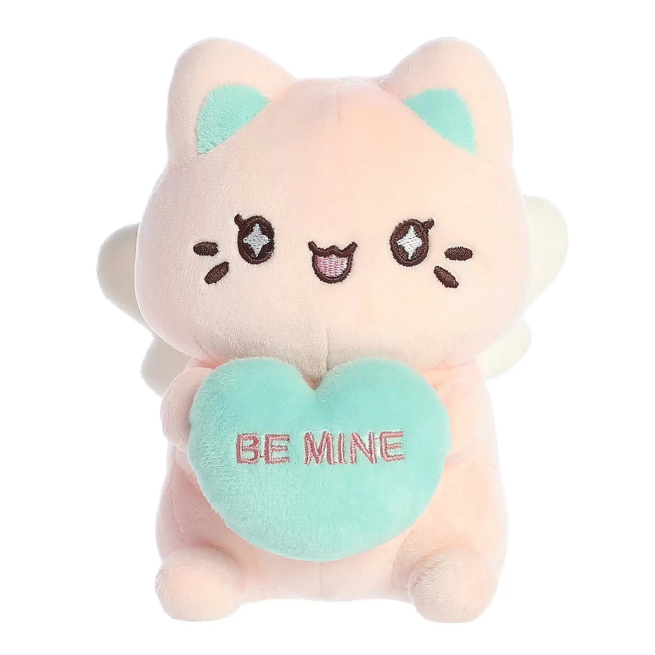 Licensed Aurora® - Tasty Peach® - 7" Candy Heart Sitting Meowchi - Pink